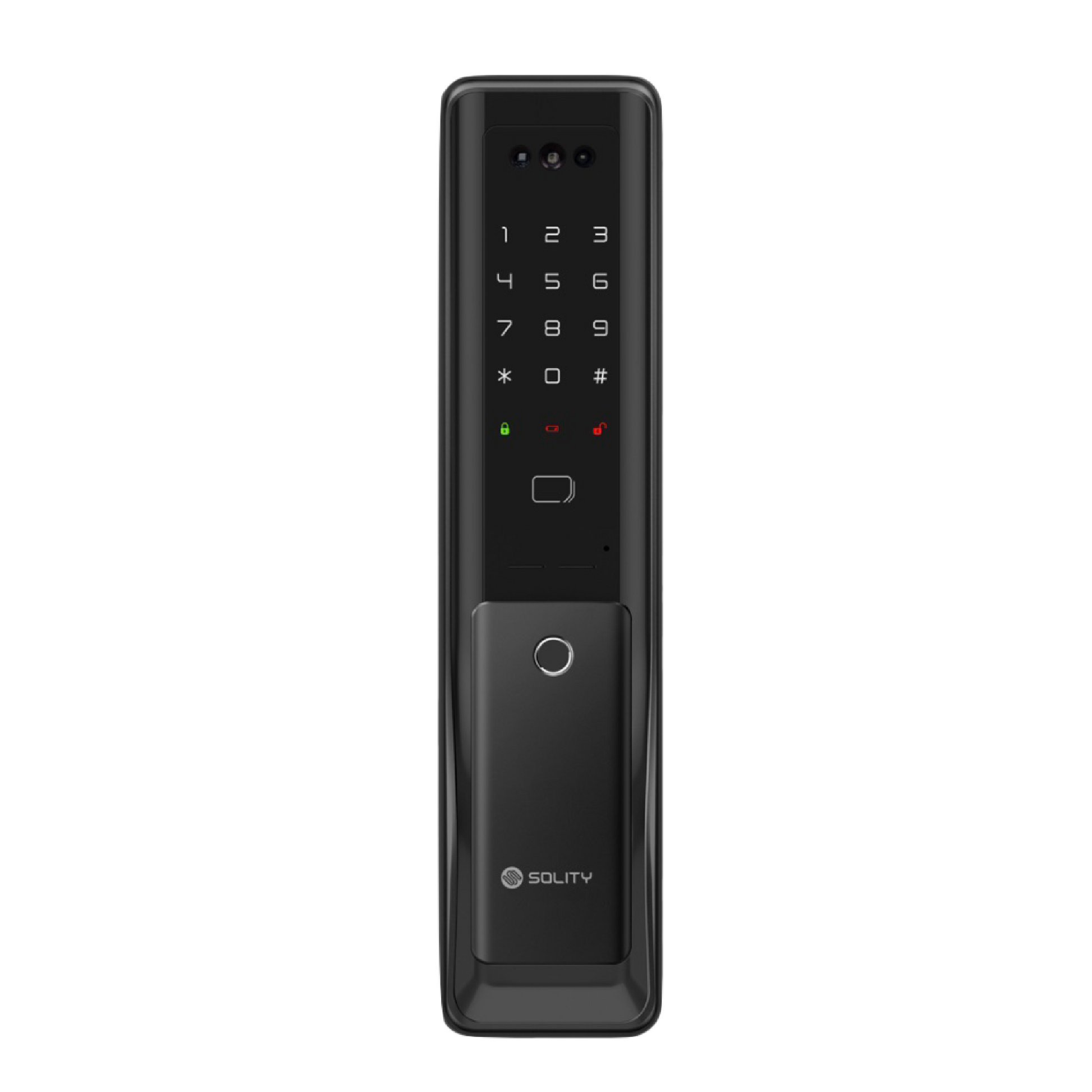 Solity Facial Recognition push and pull Digital Smart Lock GP-6000BAK Black