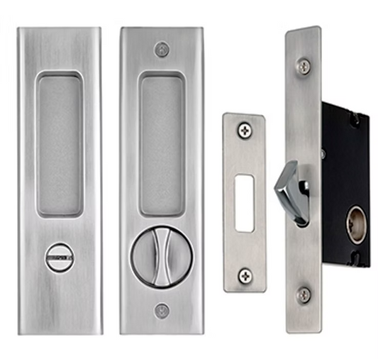 Square lockable flush pull with lock FPS130